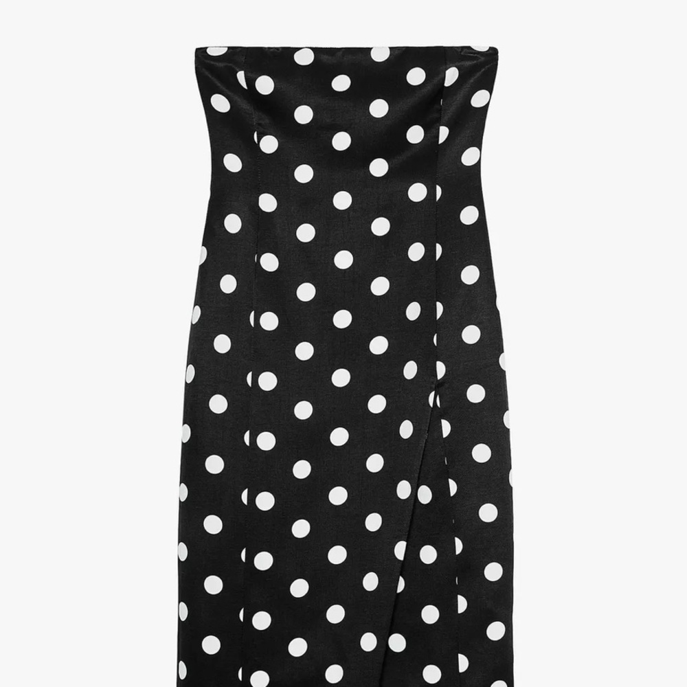 Zara ZW Collection Strapless Polka Dot Dress - Picture 6 of 10